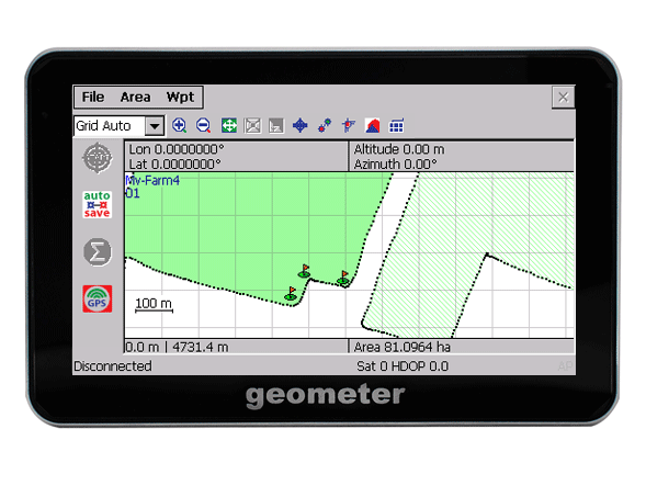 GeoMeter – põldude täpne GPS pindalamõõtur, täpne, mõõtmine, GPS, pindala, pikkus