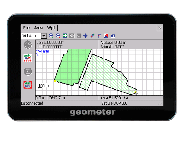 GeoMeter es una aplicación GPS precisa de medición del área de los campos