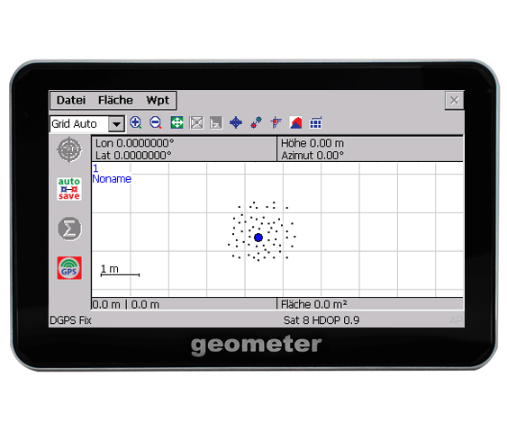 geometr, geometer, präzise GPS-Flächenmessung, präzis, Messung, GPS, Fläche, Länge