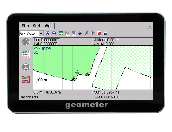 GeoMetr c’est une mesure exacte de la surface des champs par GPS