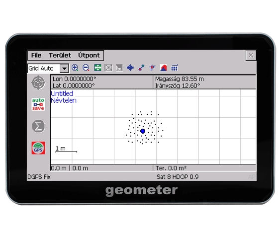 GeoMéter - a mezők területének pontos GPS lemérése, gps mapper