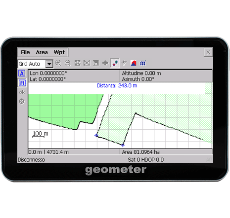 GeoMeter – misurazione GPS di precisione dell aree margini