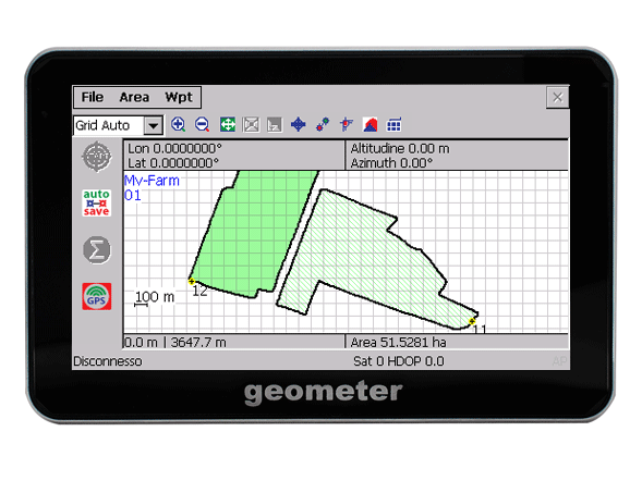 GeoMeter – misurazione GPS di precisione dell aree margini