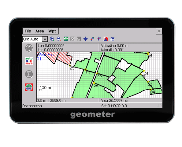 GeoMeter – misurazione GPS di precisione dell aree margini